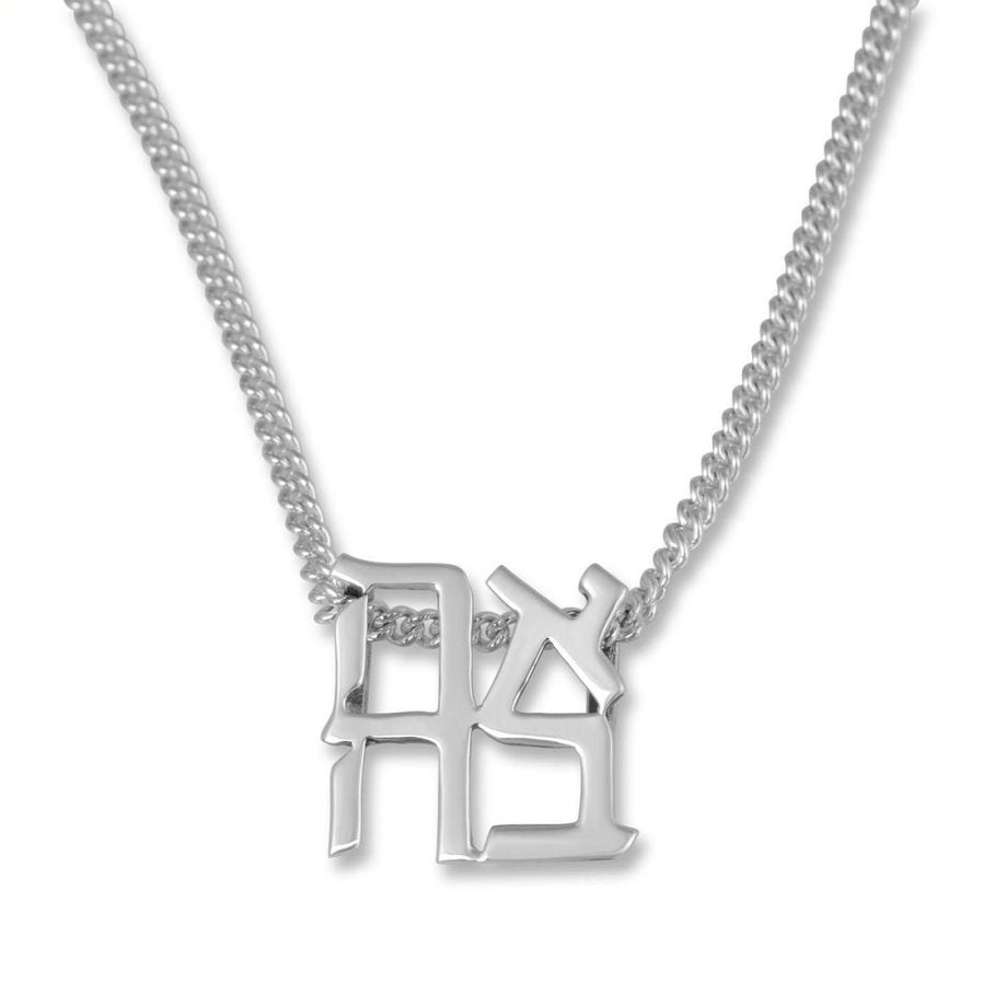 Ahava (LOVE) Sterling Silver Necklace - The Weitzman Museum Store - 441712