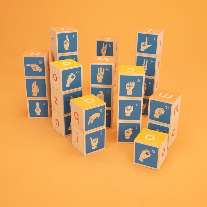 American Sign Language Blocks - The Weitzman Museum Store -