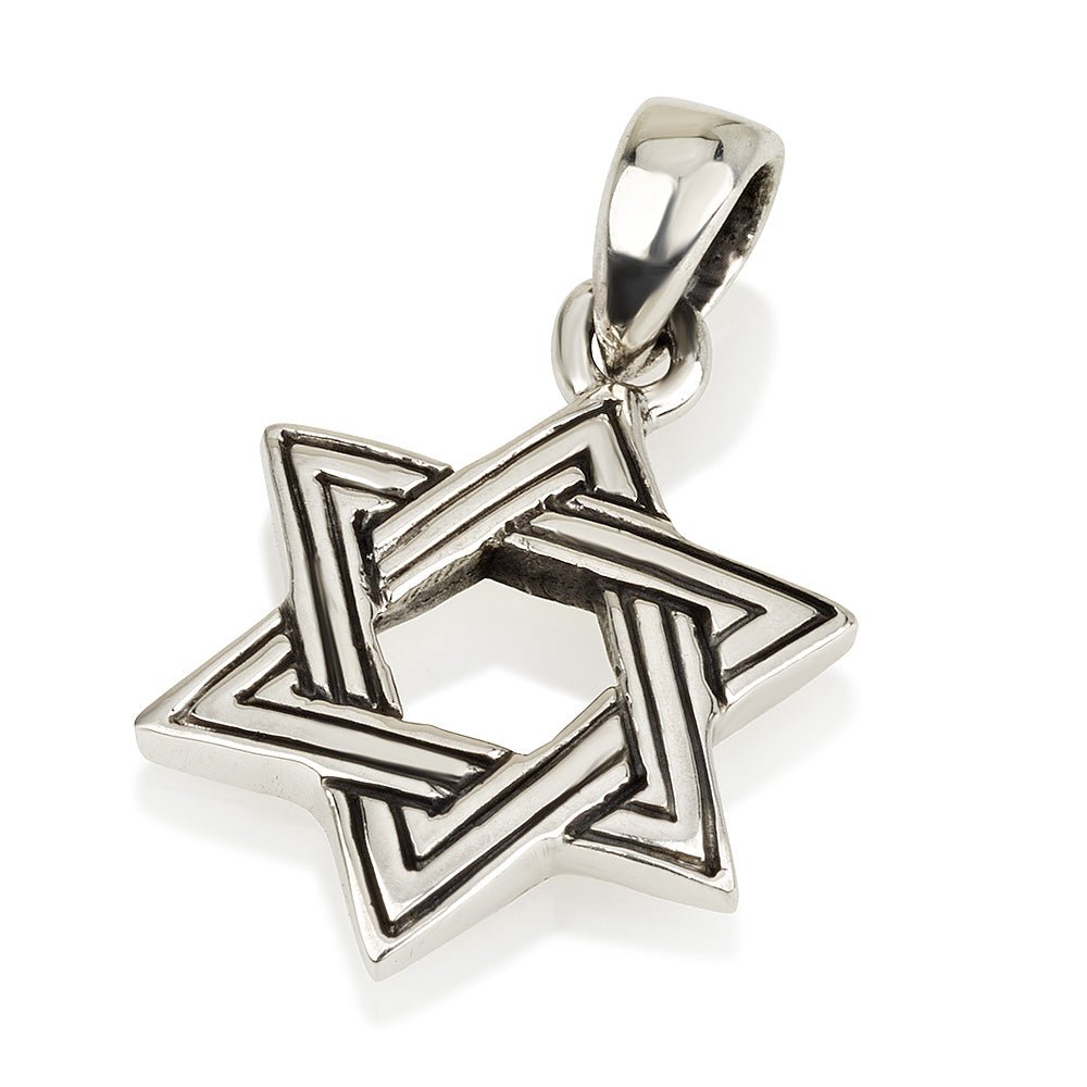 Black Stripe Star Necklace - The Weitzman Museum Store - YATN2