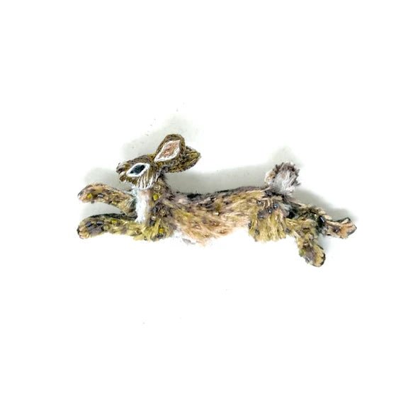 Bounding Hare Brooch Pin - The Weitzman Museum Store - TL-B-1078