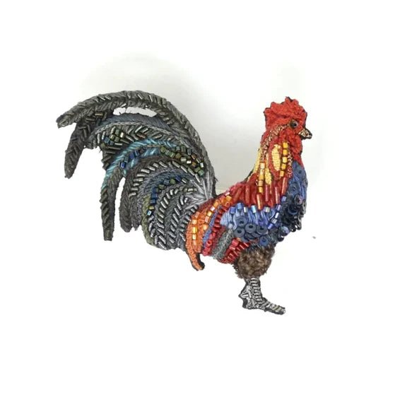 Farm Rooster Brooch Pin - The Weitzman Museum Store -
