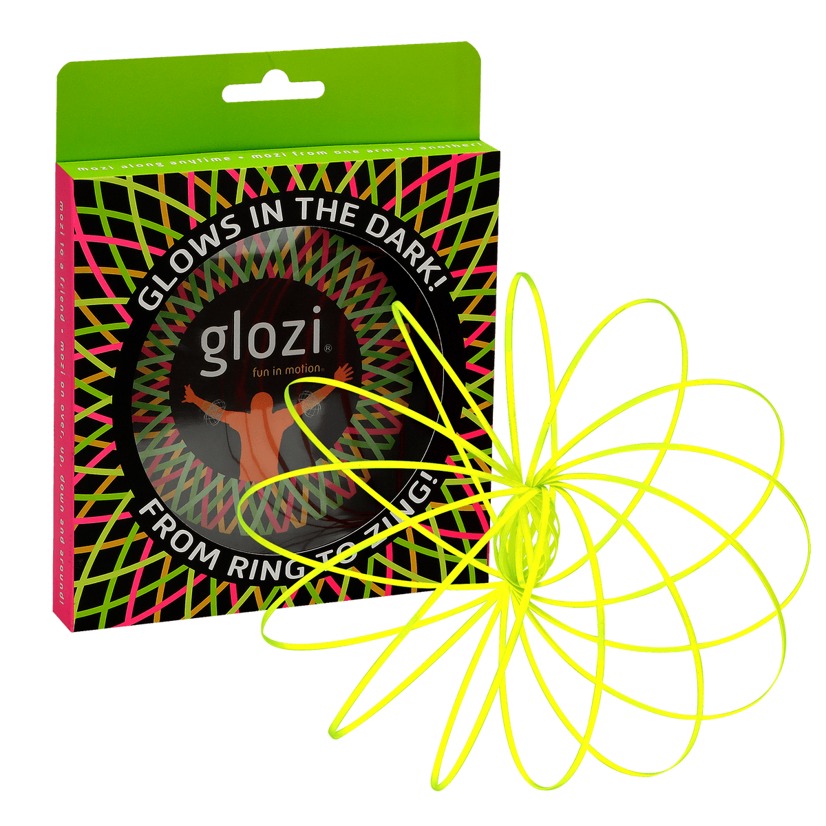 Glozi - Flow Toy - Glowing Yellow - The Weitzman Museum Store - GZ01Y