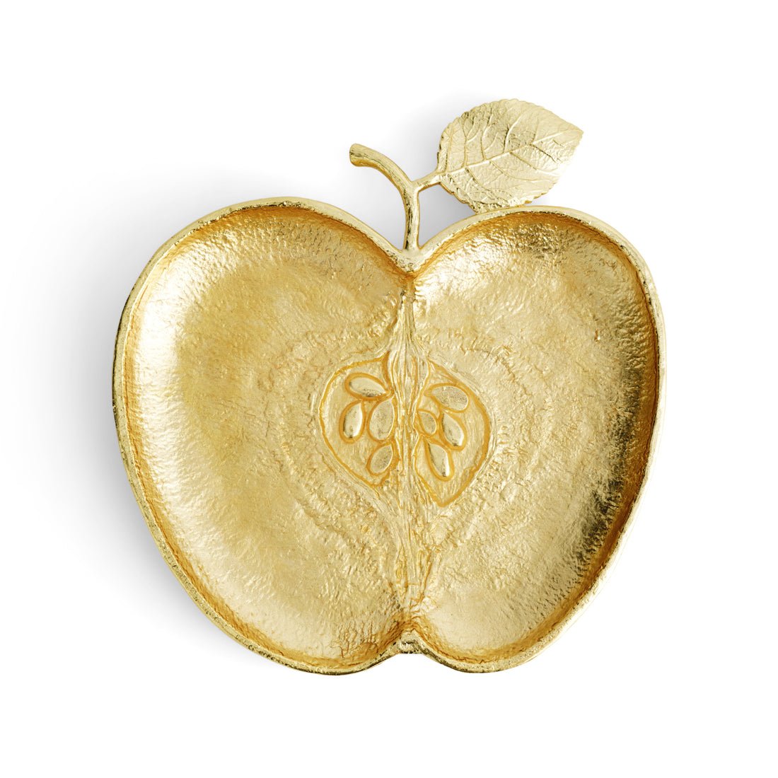Gold Apple Plate by Michael Aram - The Weitzman Museum Store -