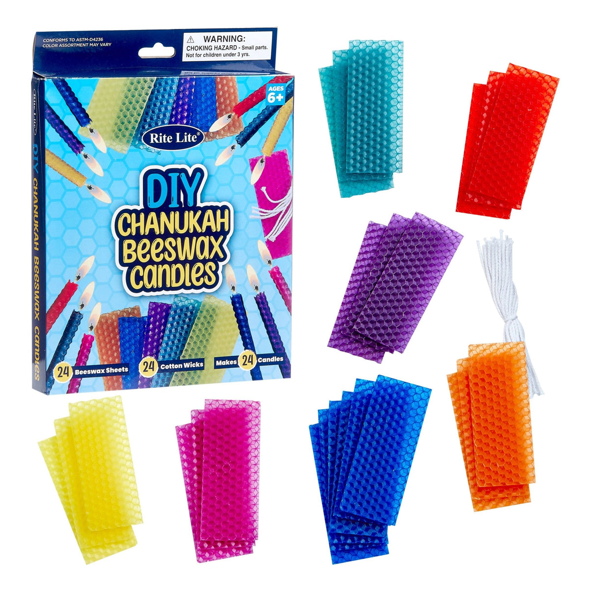 Hanukkah Beeswax Candles Kit - The Weitzman Museum Store - C-KIT-2