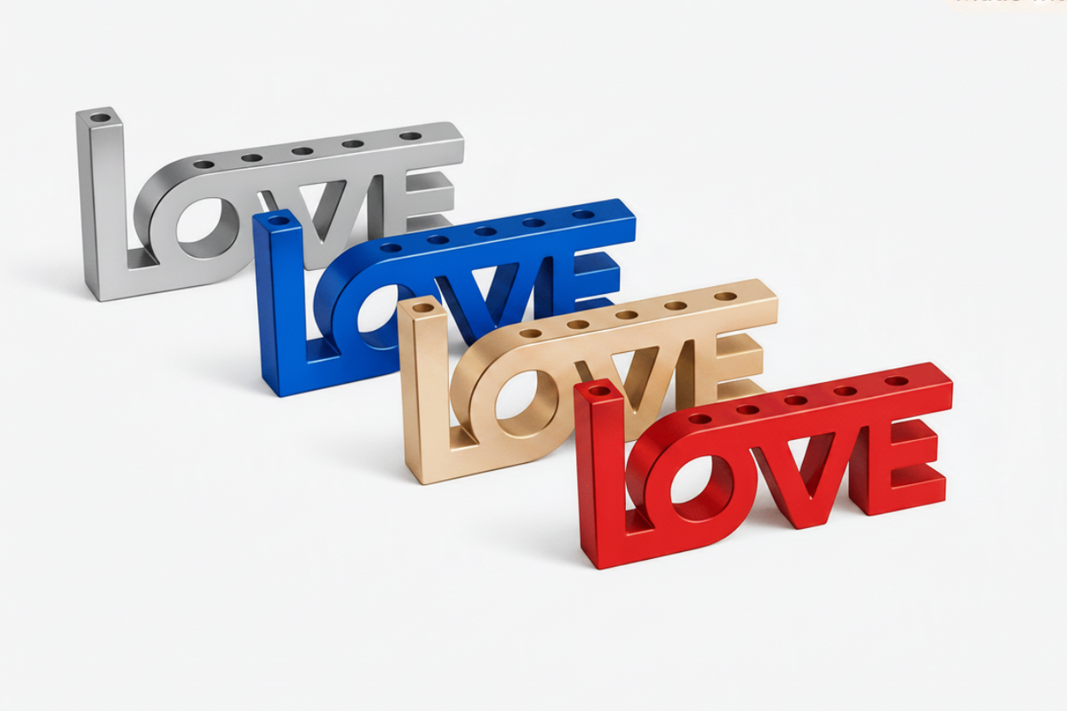 Love Menorah-Available in 4 colors - The Weitzman Museum Store - 439461