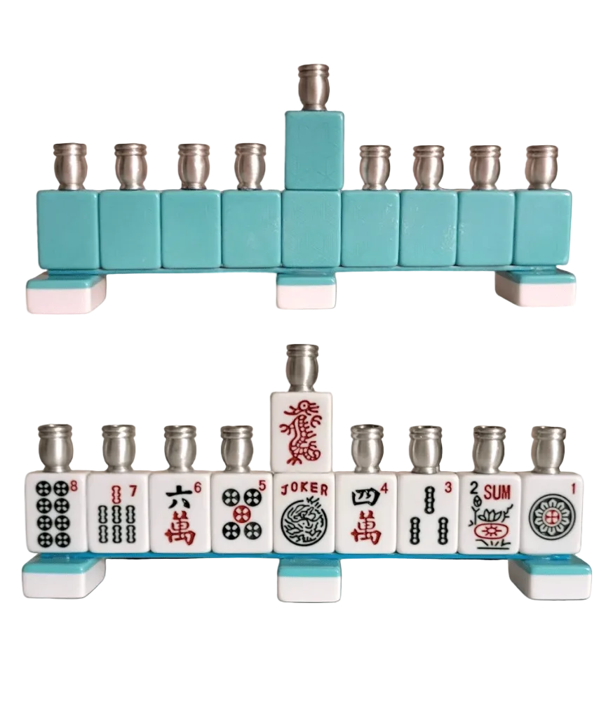 Mah Jong Menorah - The Weitzman Museum Store - MNmahjturq