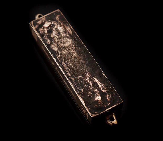 Mi Polin Bronze Mezuzah - SLONIM UL. KOMUNISTYCZNA 26 - The Weitzman Museum Store -