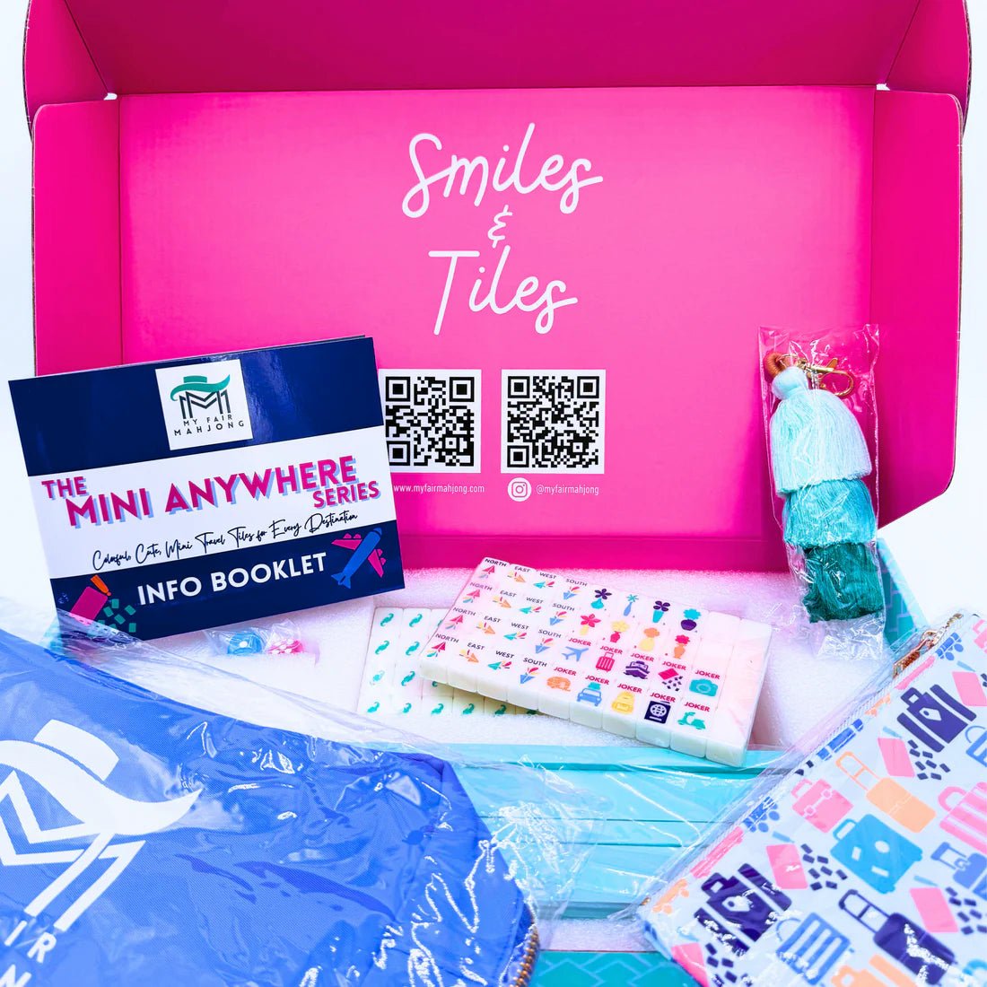 Mini Anywhere Travel Mahjong Tiles Complete Set - The Weitzman Museum Store -