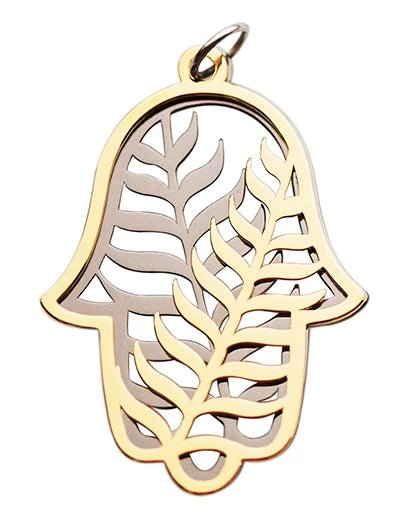 Palm in Hamsa Pendant - The Weitzman Museum Store -