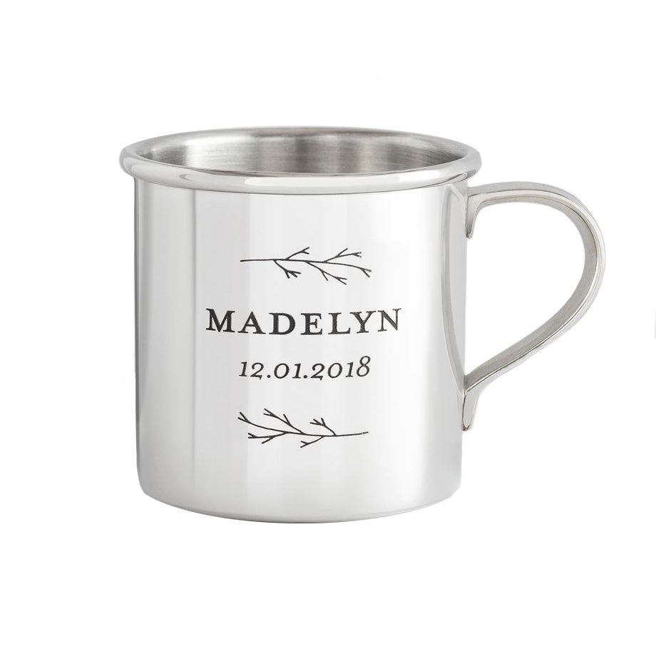 Personalized Heirloom Baby Cup - Botanic - The Weitzman Museum Store - 7 - 847384015897
