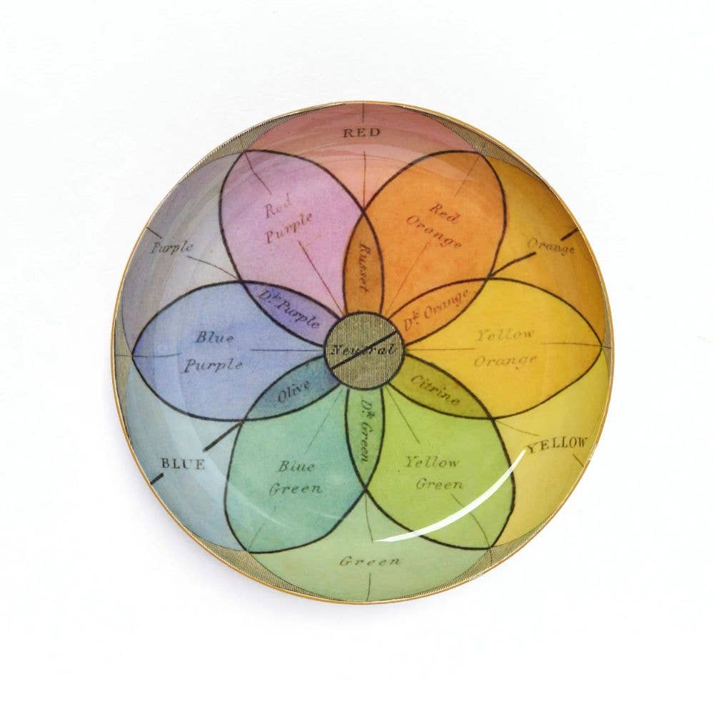 Round Enamel Tray - Chroma - The Weitzman Museum Store - HOM3013