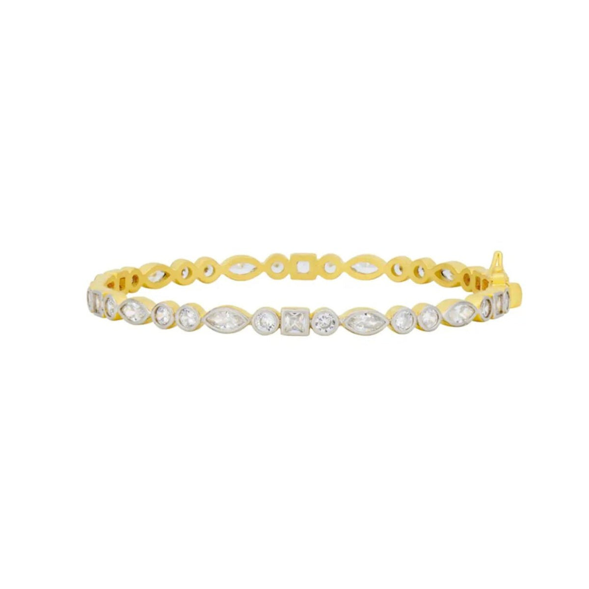 Signature Mixed Shaped Hinge Bangle - The Weitzman Museum Store - 7 - 847384015925