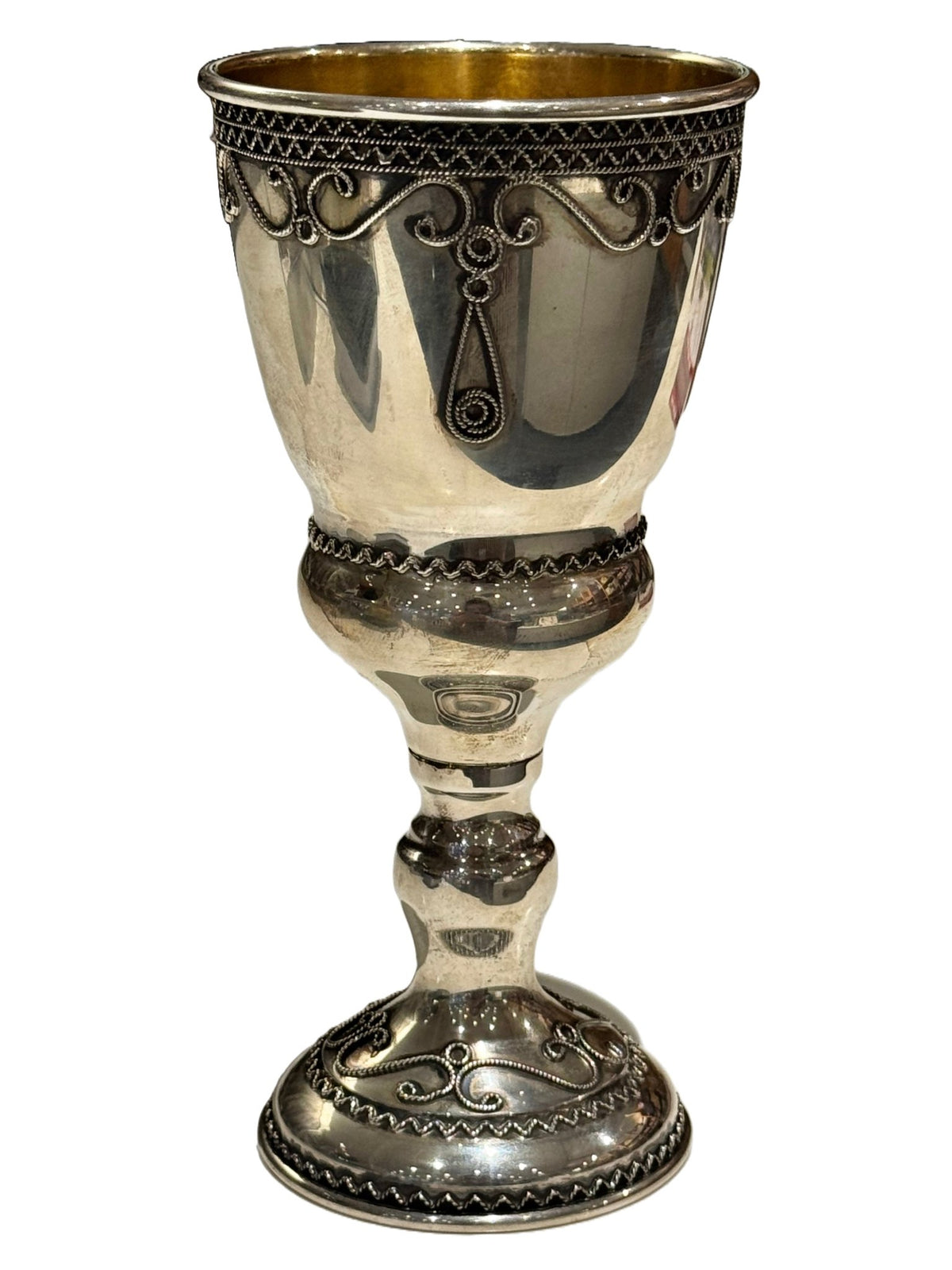 Sterling Silver Fili Kiddush Cup - The Weitzman Museum Store - 7 - 847384010286