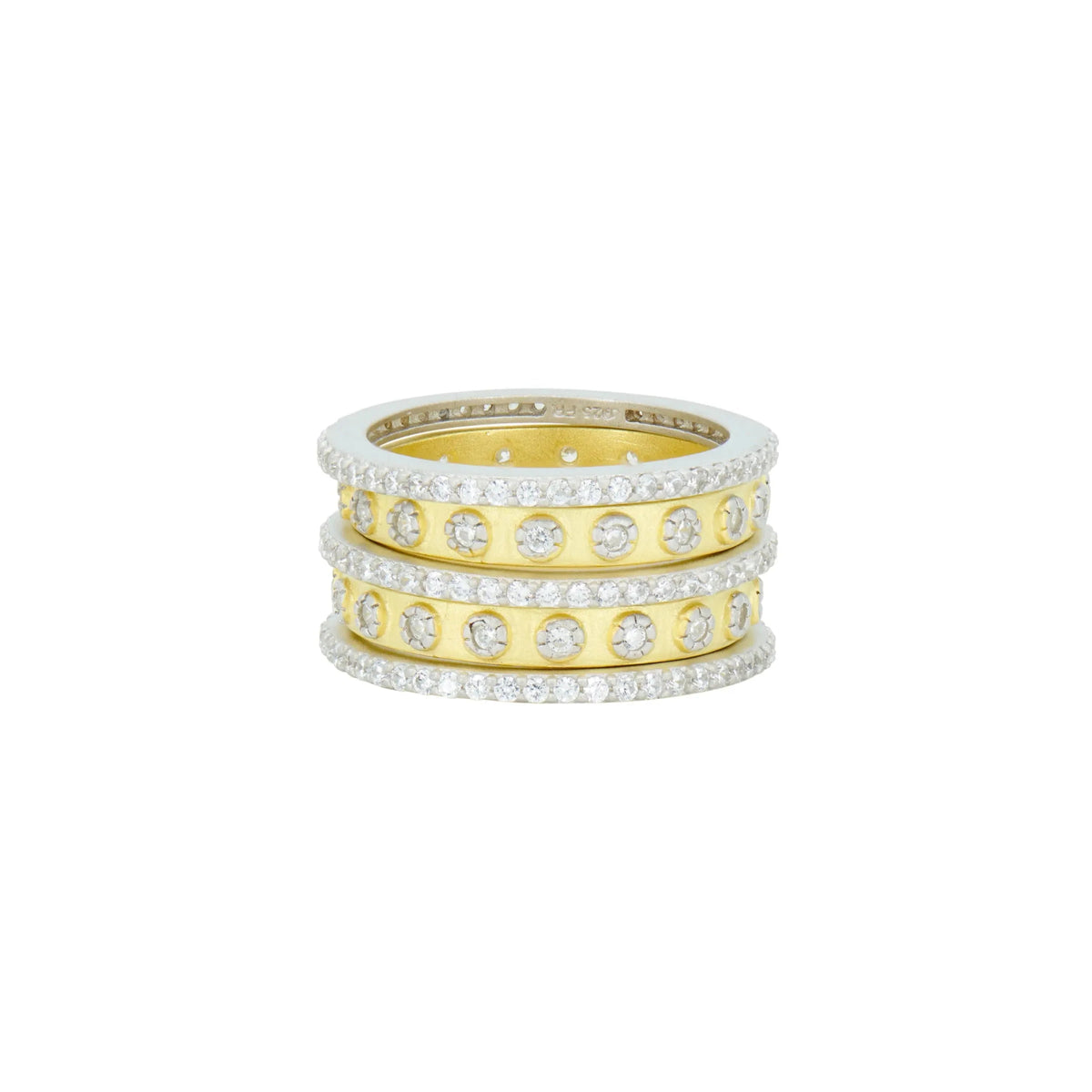 Two Tone 5 Stack Ring - The Weitzman Museum Store - PYZR090218B - 5