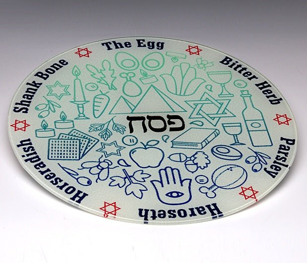 Line Drawing Seder Plate - The Weitzman Museum Store - 7-847384019113
