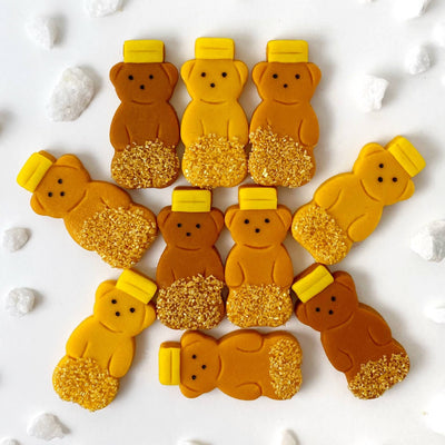 Gourmet Marzipan Rosh Hashanah Sprinkle Honey Bears