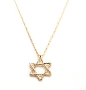 14K Israel Museum Star of David Necklace - The Weitzman Museum Store - 511174