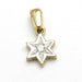 14k Yellow & White Gold Diamond Star of David Starburst - The Weitzman Museum Store - K-380 D + 16" Box 1