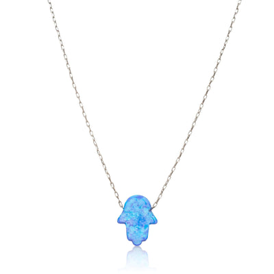 16" Opal Hamsa Pendant - The Weitzman Museum Store - 