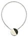 2 - Tone White and Charcoal Resin Necklace - The Weitzman Museum Store - 7 - 847384017786