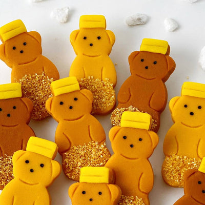 Gourmet Marzipan Rosh Hashanah Sprinkle Honey Bears