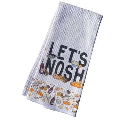 Let's Nosh Jewish Food Tea Towel
