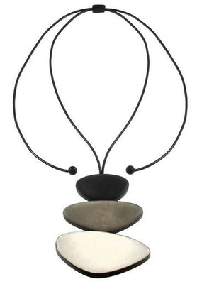 3 Piece Charcoal Resin Necklace - The Weitzman Museum Store - 7 - 847384017777