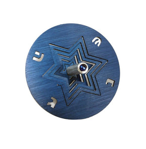 3D Blue Star of David Dreidel - The Weitzman Museum Store - as0548