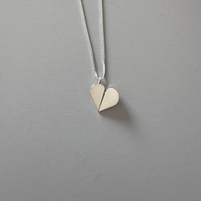 3D Butterfly Heart Necklace Sterling Silver - The Weitzman Museum Store - 63