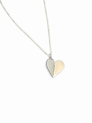 3D Butterfly Heart Necklace Sterling Silver - The Weitzman Museum Store - 63