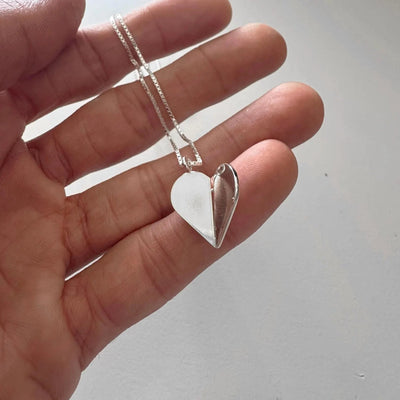 3D Butterfly Heart Necklace Sterling Silver - The Weitzman Museum Store - 63