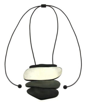 4 Piece Charcoal Resin Necklace - The Weitzman Museum Store - 7 - 847384017778