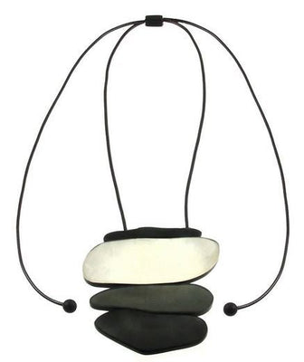 4 Piece Charcoal Resin Necklace - The Weitzman Museum Store - 7 - 847384017778