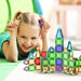 40 pc Nano Magnetic Building Tiles Construction Travel Set - The Weitzman Museum Store - PN01