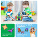 40 pc Nano Magnetic Building Tiles Construction Travel Set - The Weitzman Museum Store - PN01