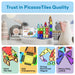 40 pc Nano Magnetic Building Tiles Construction Travel Set - The Weitzman Museum Store - PN01