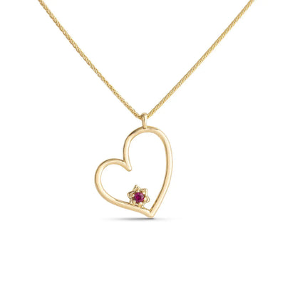 Heart with Stone Star of David
