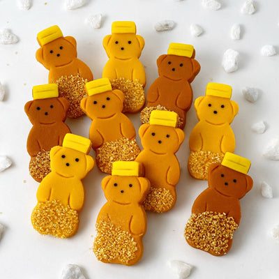 Gourmet Marzipan Rosh Hashanah Sprinkle Honey Bears