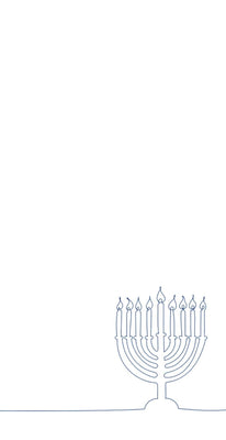 Hand Drawn Menorah - Printed Guest Towel – Chanukah
