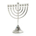 9" Silver Plated Classic Menorah - The Weitzman Museum Store - MCH931