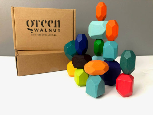 Stacking Blocks | Peacock | Set of 16