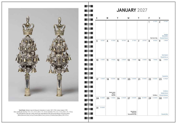 Jewish Calendar 2026–2027 (5787) 16-Month Planner by The Jewish Museum, New York