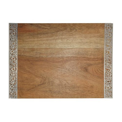 Wood with Pomegrantes Challah Board