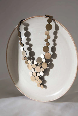 Abstraction V Necklace - Gold
