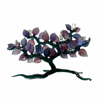 Wide Tree of Life Menorah Teal
