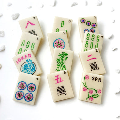 Spring Mahjong Marzipan Tiles