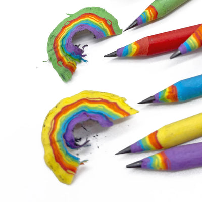 Recycled Rainbow Pencils