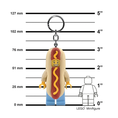 LEGO® Keychain Light - Hot Dog Man