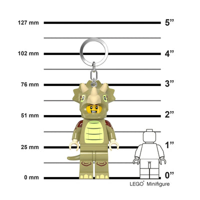 LEGO® Keychain Light - Triceratops Costume Fan
