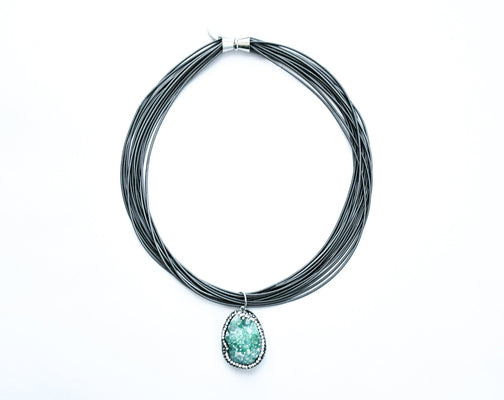 Sage Crystal Pendant Necklace